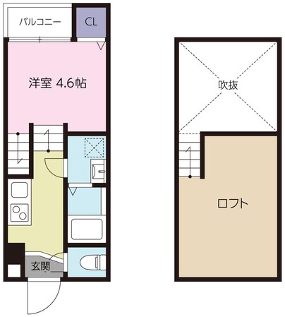 ヴィオラ扇町EASTの物件間取画像